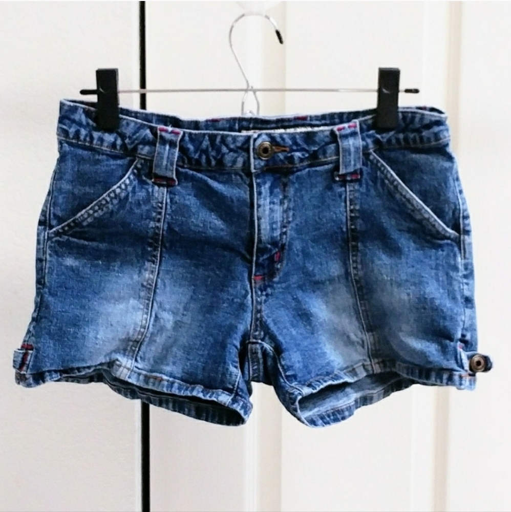 One Tough Babe stretch denim shorts